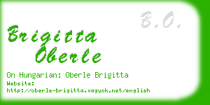 brigitta oberle business card